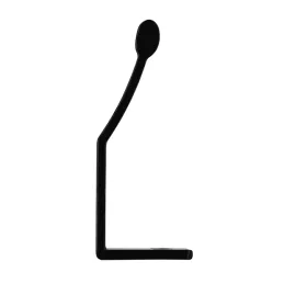 Ručka za rub vrata DINOS / Crna matt