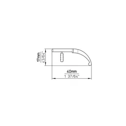Ručka MILANO / Crna mat