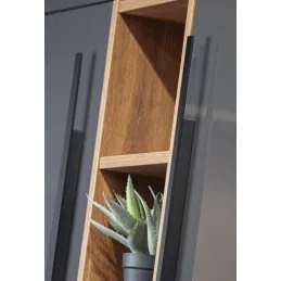 Garderobna ručka MERCUR 1100 mm / Crna brušena