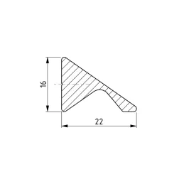 Ručka VALENCIA / Sjajni krom