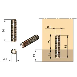 Plastični tipl KNAPP K066 / 8 mm - 10 kom