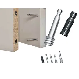 Spojna tiple za skrivene spojeve s tiplom KNAPP 8 mm / Crna - 10 kom