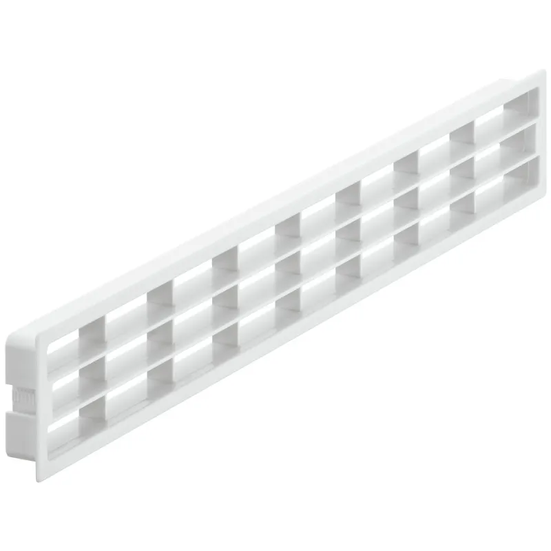 Plastična ventilacijska rešetka 458 x 65 mm / Bijela