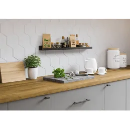 Metalna polica TERRA 600 mm / Crna mat