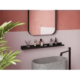 Metalna polica TERRA 600 mm / Crna mat