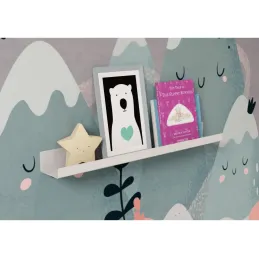 Metalna polica TERRA 600 mm / Mat bijela