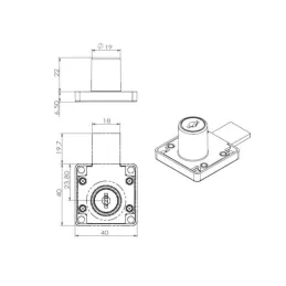 Brava za ladicu na jedan ključ / Nikal