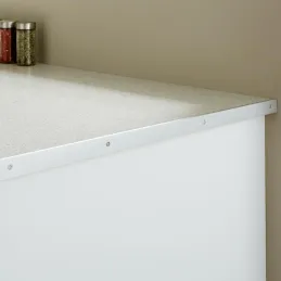 Završni profil ravni rub za radnu ploču 38 mm / Aluminij