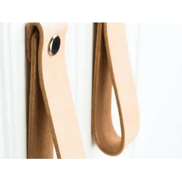 Kožna ručka knopka DOLCE Maxi / Prirodna koža