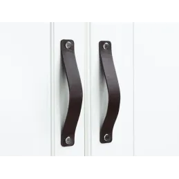 Kožnata ručka DOLCE / Tamno smeđa