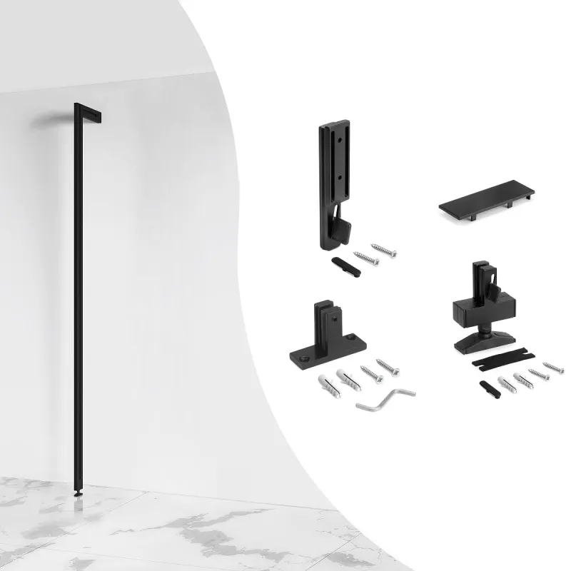 Set držača za stub za modularni garderobni sustav ZERO / Crna mat