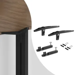 Set ručki za ormarić za garderobni modularni sustav ZERO / Crna mat