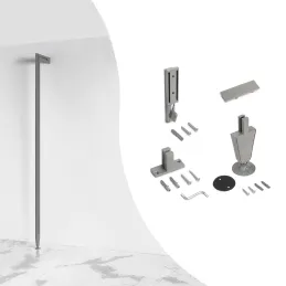 Set držača za stup za modularni garderobni sustav ZERO / Bež