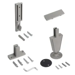 Set držača za stup za modularni garderobni sustav ZERO / Bež