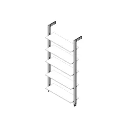 Set držača za drvenu policu za modularni ormarni sustav ZERO / Bež