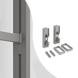 Set držača za šipku za kapute za garderobni modularni sustav ZERO / Bež