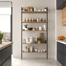 Modularni ormarni sustav ZERO 2115 mm - 2 stupa / Crna mat