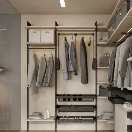 Modularni ormarni sustav ZERO 2115 mm - 3 stupa / Crna mat