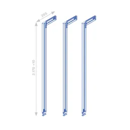 Modularni ormar ZERO 2115 mm - 3 stupa / Bež