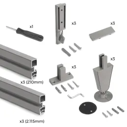 Modularni ormar ZERO 2115 mm - 3 stupa / Bež