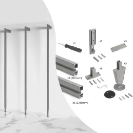 Modularni ormar ZERO 2115 mm - 3 stupa / Bež