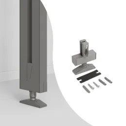 Set pričvršćivača za strop za modularni garderobni sustav ZERO / Bež