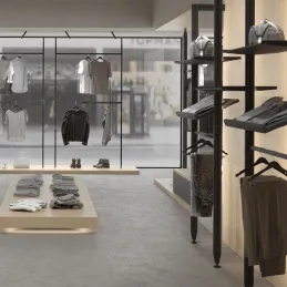 Set ručki za drvenu nagibnu policu za modularni ormarni sustav ZERO  / Crna mat