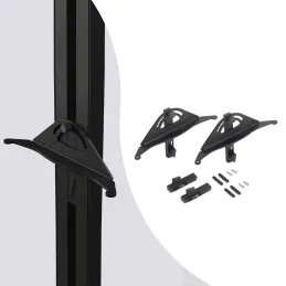 Set ručki za drvenu nagibnu policu za modularni ormarni sustav ZERO  / Crna mat