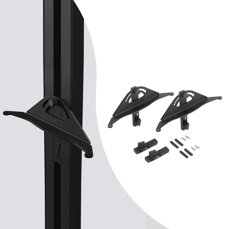 Set ručki za drvenu nagibnu policu za modularni ormarni sustav ZERO  / Crna mat