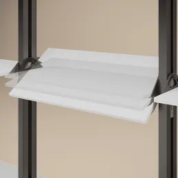 Set ručki za drvenu nagibnu policu za modularni ormarni sustav ZERO  / Crna mat