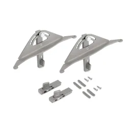 Set držača za drvenu nagibnu policu za garderobni modularni sustav ZERO / Bež