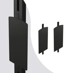 Set ručki za podiznu vješalicu za garderobni modularni sustav ZERO / Crna mat