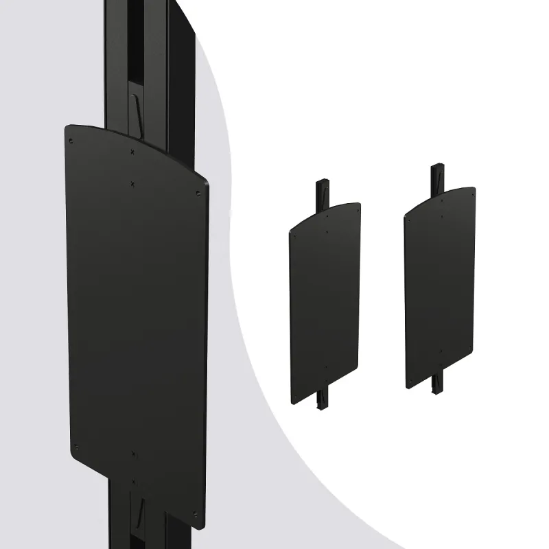 Set ručki za podiznu vješalicu za garderobni modularni sustav ZERO / Crna mat