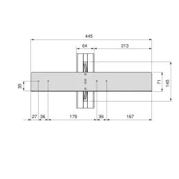Set ručki za izvlačne košare za modularni ormarni sustav ZERO / Crna mat