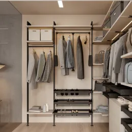 Set ručki za izvlačne košare za modularni ormarni sustav ZERO / Crna mat