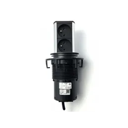 Izvlačna električna utičnica Elevator 2x230V FRENCH / Inox