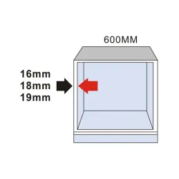 Výsuvni kanta za otpad STRONGBIN 600 - 72L / Siva