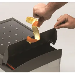 Izvlačna kanta za otpatke LINEA 450mm - 1x16L + 1x7,5L / Siva