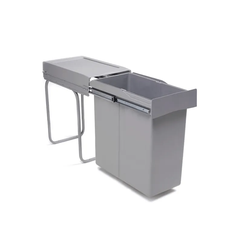 Izvlačna kanta za otpad LINEA 300mm - 1x40L / Siva