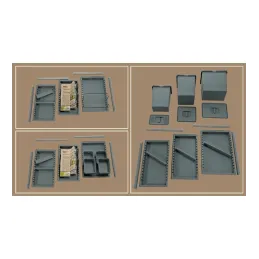 Koš za otpatke za ladicu METROPOLIS 600 mm / Tamno siva