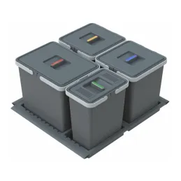 Koš za otpatke za ladicu METROPOLIS 600 mm / Tamno siva