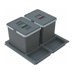 Koš za otpatke za ladicu METROPOLIS 600 mm / Tamno siva