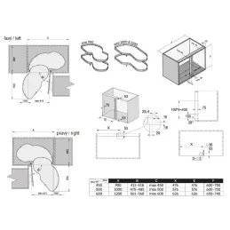 Kutna torbica za pojas SUPLIMO s prigušivanjem / Antracit