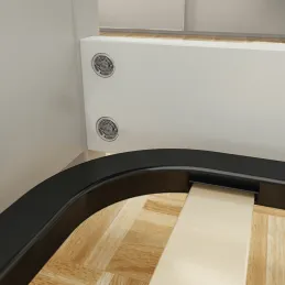 Set spojne okovje za krevet SPIRAL LOCK / Bijela