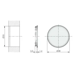 Set spojne okovje za krevet SPIRAL LOCK / Bijela