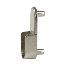 Završetak za šipku vješalice s klinovima - ovalni / Sjajni krom