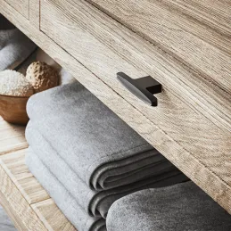 Ručka knopka SANTO / Crna mat