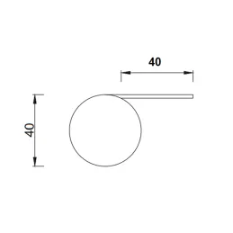 Namještajna nožica ARLEN / Sjajni krom
