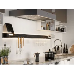 Viseći kuka za profil USEit - 6 kom / Crna brušena