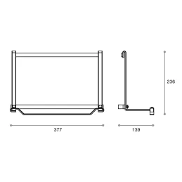 Držač za rolu papira za profil FERE / Grafit crna